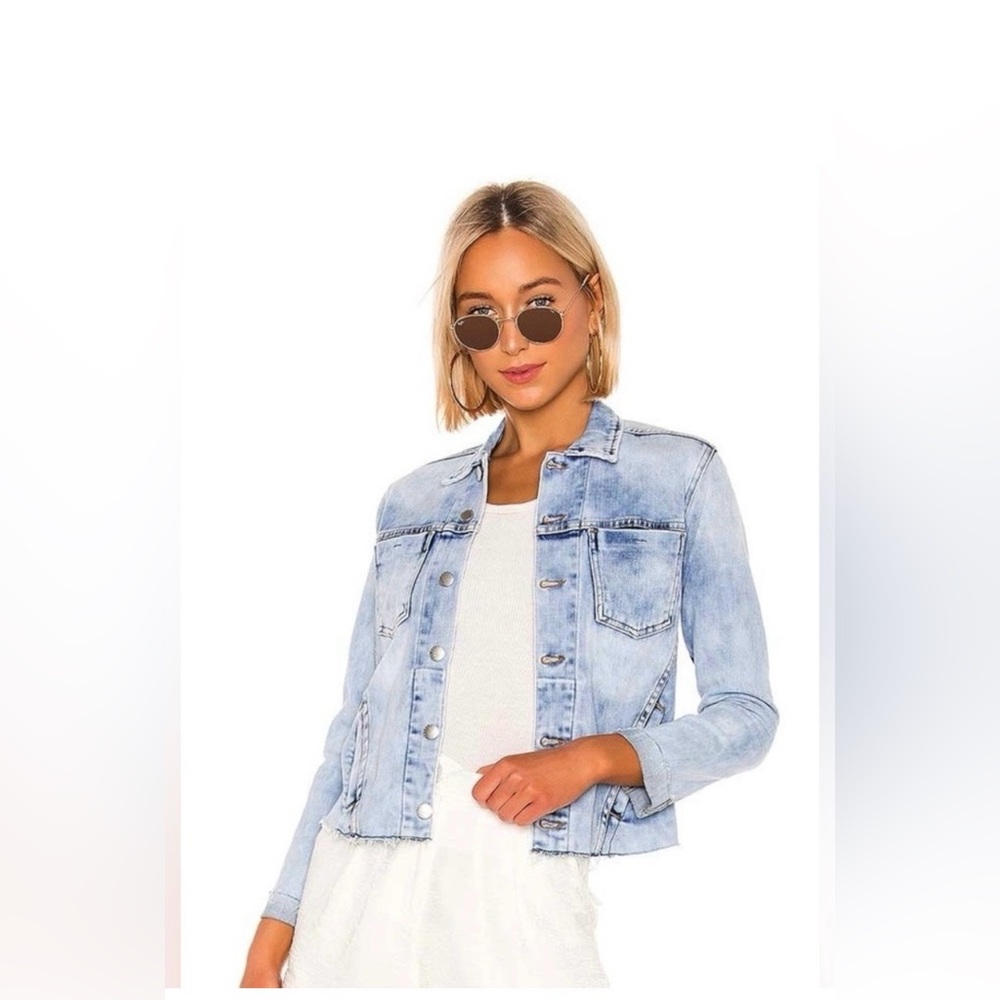 L’agence Janelle Denim Jacket in Marble